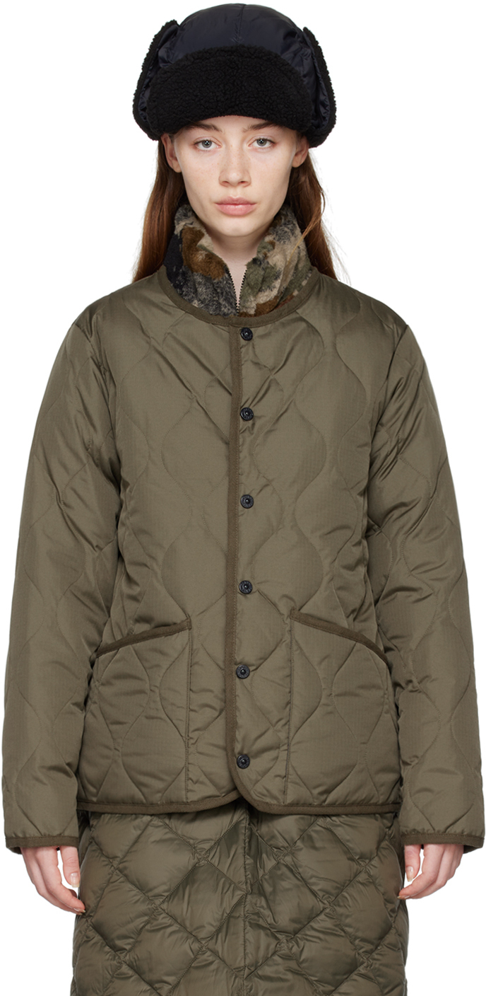 TAION Khaki Military Down Jacket Taion Extra